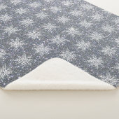 Glitters en sneeuwvlokken sherpa deken (3/4)