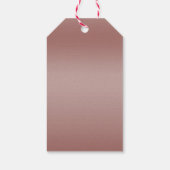 Glitters & Glamour, Roze Gouden Verjaardagsfeestje Cadeaulabel (Achterkant)