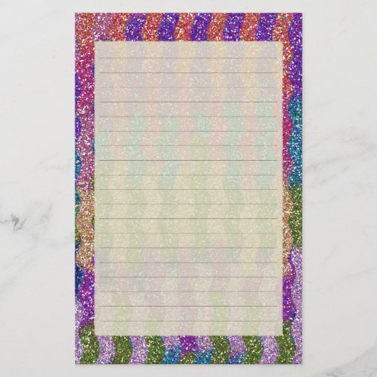 Glitters in Waves Briefpapier (Voorkant)