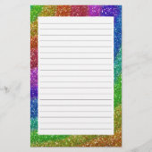 Glitters Rainbow Briefpapier (Voorkant)