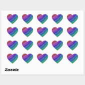 Glitters Rainbow Hart Sticker (Vel)