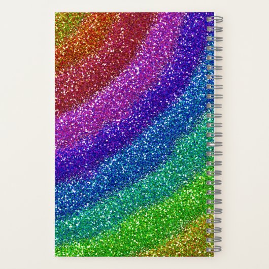 Glitters Rainbow Notitieboek (Achterkant)