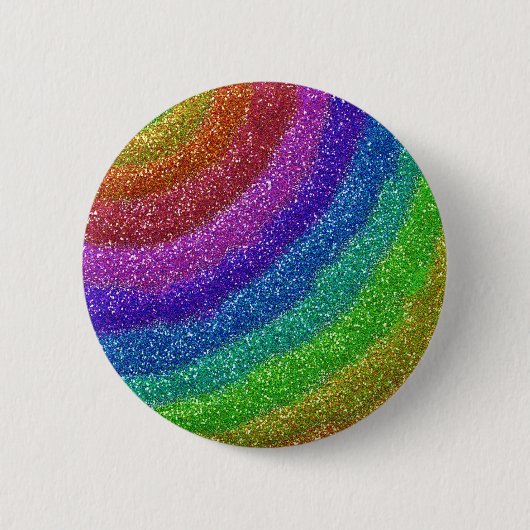Glitters Rainbow Ronde Button 5,7 Cm (Voorkant)