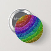 Glitters Rainbow Ronde Button 5,7 Cm (Voorkant /achterkant)