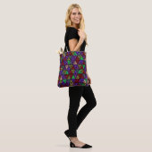 Glitters. Rood, groen, paars. Tote Bag (Op model)