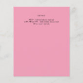 Glitters Schattig 16 Vrolijk Roze 16de Verjaardag (Achterkant)