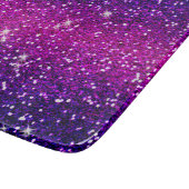 Glitters Sparkles Paars Roze Textuur Snijplank (Hoek)