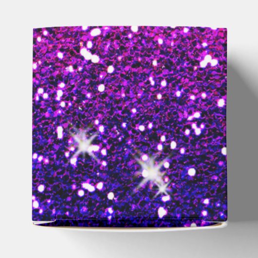 Glitters Sparkles Paarse Roze Textuur Bedankdoosjes (Bovenkant)