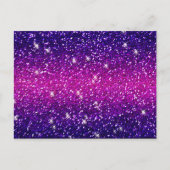 Glitters Sparkles Paarse Roze Textuur Briefkaart (Voorkant)
