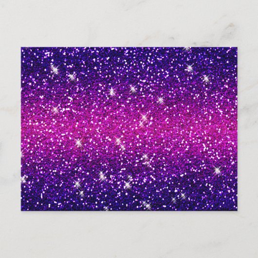 Glitters Sparkles Paarse Roze Textuur Briefkaart (Voorkant)