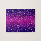 Glitters Sparkles Paarse roze textuur Legpuzzel (Horizontaal)