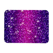 Glitters Sparkles Paarse Roze Textuur Magneet (Horizontaal)