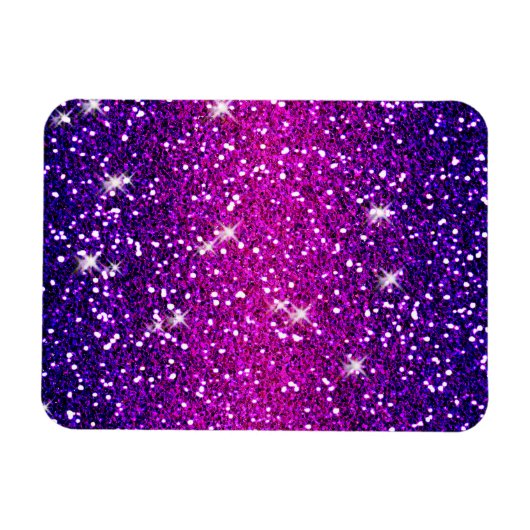 Glitters Sparkles Paarse Roze Textuur Magneet (Horizontaal)