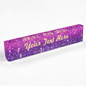 Glitters Sparkles Paarse roze textuur Naambordje