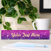 Glitters Sparkles Paarse roze textuur Naambordje