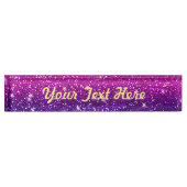 Glitters Sparkles Paarse roze textuur Naambordje (Voorkant)