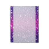 Glitters Sparkles Paarse Roze Textuur Notitieblok (Linkerzijde)