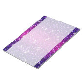 Glitters Sparkles Paarse Roze Textuur Notitieblok (Schuin)