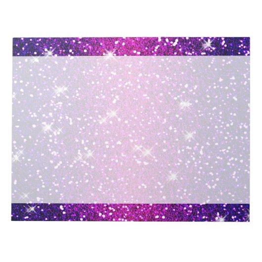 Glitters Sparkles Paarse Roze Textuur Notitieblok (Voorkant)