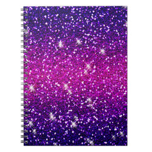 Glitters Sparkles Paarse Roze Textuur Notitieboek