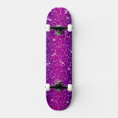 Glitters Sparkles Paarse Roze Textuur Persoonlijk Skateboard (Voorkant)