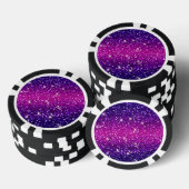 Glitters Sparkles Paarse Roze Textuur Poker Chips (Opstapeling)