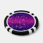 Glitters Sparkles Paarse Roze Textuur Poker Chips (Enkel)