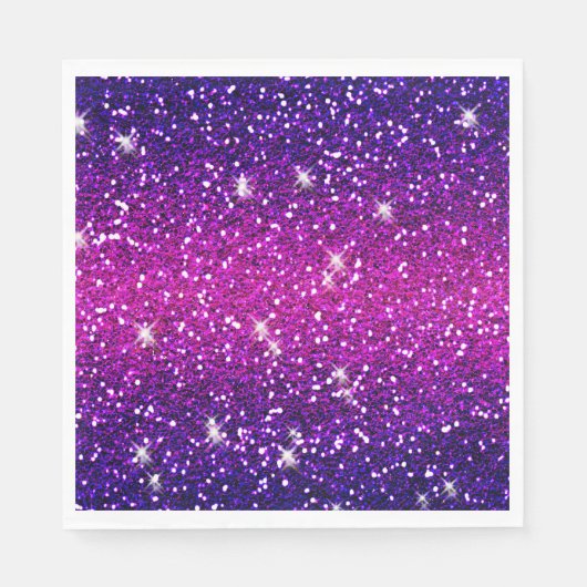 Glitters Sparkles Paarse Roze Textuur Servetten (Voorkant)