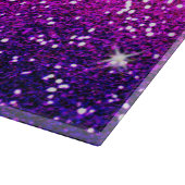 Glitters Sparkles Paarse Roze Textuur Snijplank (Hoek)