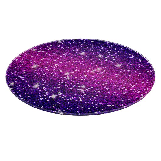 Glitters Sparkles Paarse Roze Textuur Snijplank (Hoek)