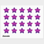 Glitters Sparkles Paarse Roze Textuur Ster Sticker (Vel)