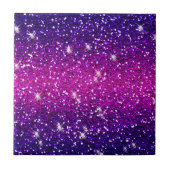 Glitters Sparkles Paarse Roze Textuur Tegeltje (Voorkant)