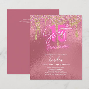 Glitters Sweet16 Mooi Meisjesachtig Roze 16e Verja