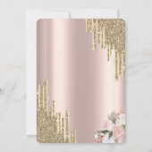 Glitterschijven, glas, brunch en bubbelig Vrijgeze Kaart (Achterkant)