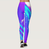 Glittersneeuwvlokken Leggings (Achterkant)