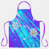 Glittersneeuwvlokken Schort (Voorkant)
