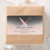 Glitterspalpen en zogenaamde "whiskychef"-bakkerij etiket (Insitu)