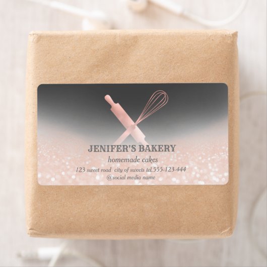 Glitterspalpen en zogenaamde "whiskychef"-bakkerij etiket (Insitu)