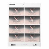 Glitterspalpen en zogenaamde "whiskychef"-bakkerij etiket (Full Sheet)