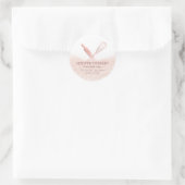 Glitterspalpen en zogenaamde "whiskychef"-bakkerij ronde sticker (Tas)