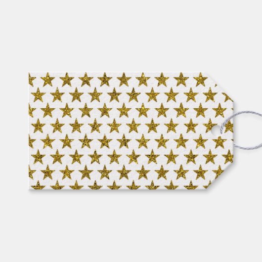 Glittersterren Cadeaulabel (Voorkant (Horizontaal))