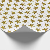 Glittersterren Cadeaupapier (Hoek)