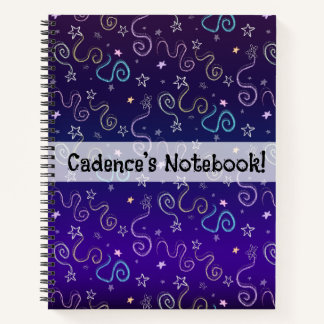 Glittersterren - Faux Glitter Patroon Notitieboek