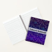 Glittersterren - Faux Glitter Patroon Notitieboek (Binnen)