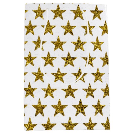 Glittersterren Medium Cadeauzakje (Voorkant)