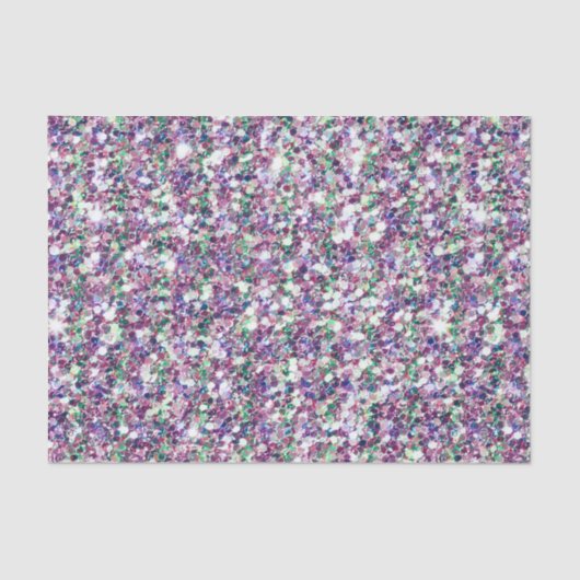 Glitterstructuur gemengde kleuren tissuepapier (Voorkant)