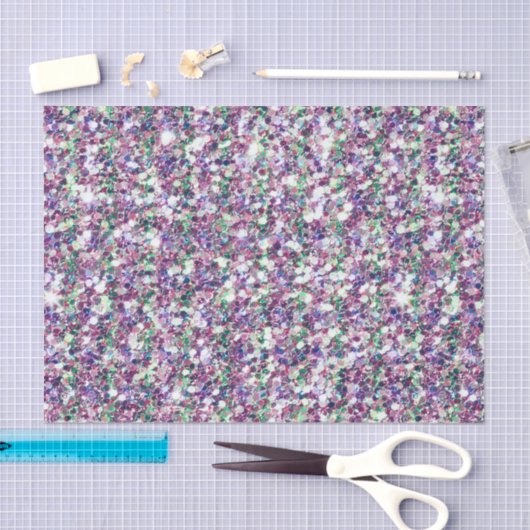 Glitterstructuur gemengde kleuren tissuepapier (Craft)