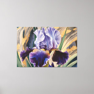 *~* GlitterTeal IRIS Irissen  Bloemen TV2 Canvas Afdruk