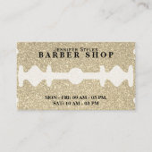 Glittertextuur Visitekaartje van faux-razor (Voorkant)