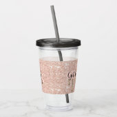 Glittertumbler Acryl Drinkbeker (Links)